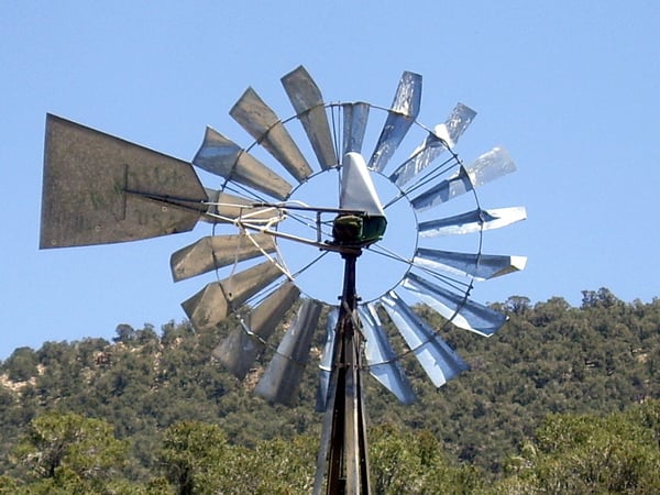 Molinos de viento para extracción de agua.